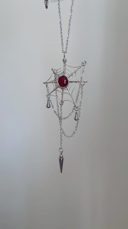 Spider Web Necklace