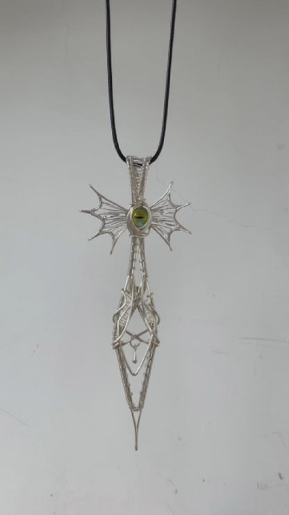 Siren's Gaze Blade Pendant Necklace